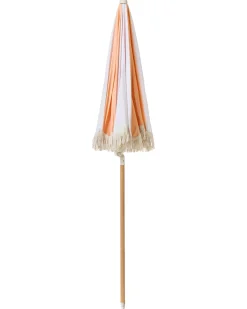 Online Beliani Ombrellone da giardino 155 cm MONDELLO Arancione Bianco Arancione