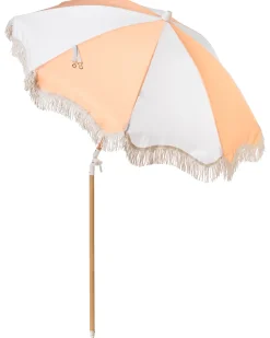 Online Beliani Ombrellone da giardino 155 cm MONDELLO Arancione Bianco Arancione
