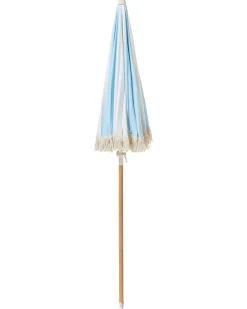 Hot Beliani Ombrellone da giardino 155 cm MONDELLO Azzurro Bianco Blu