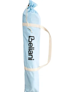 Hot Beliani Ombrellone da giardino 155 cm MONDELLO Azzurro Bianco Blu