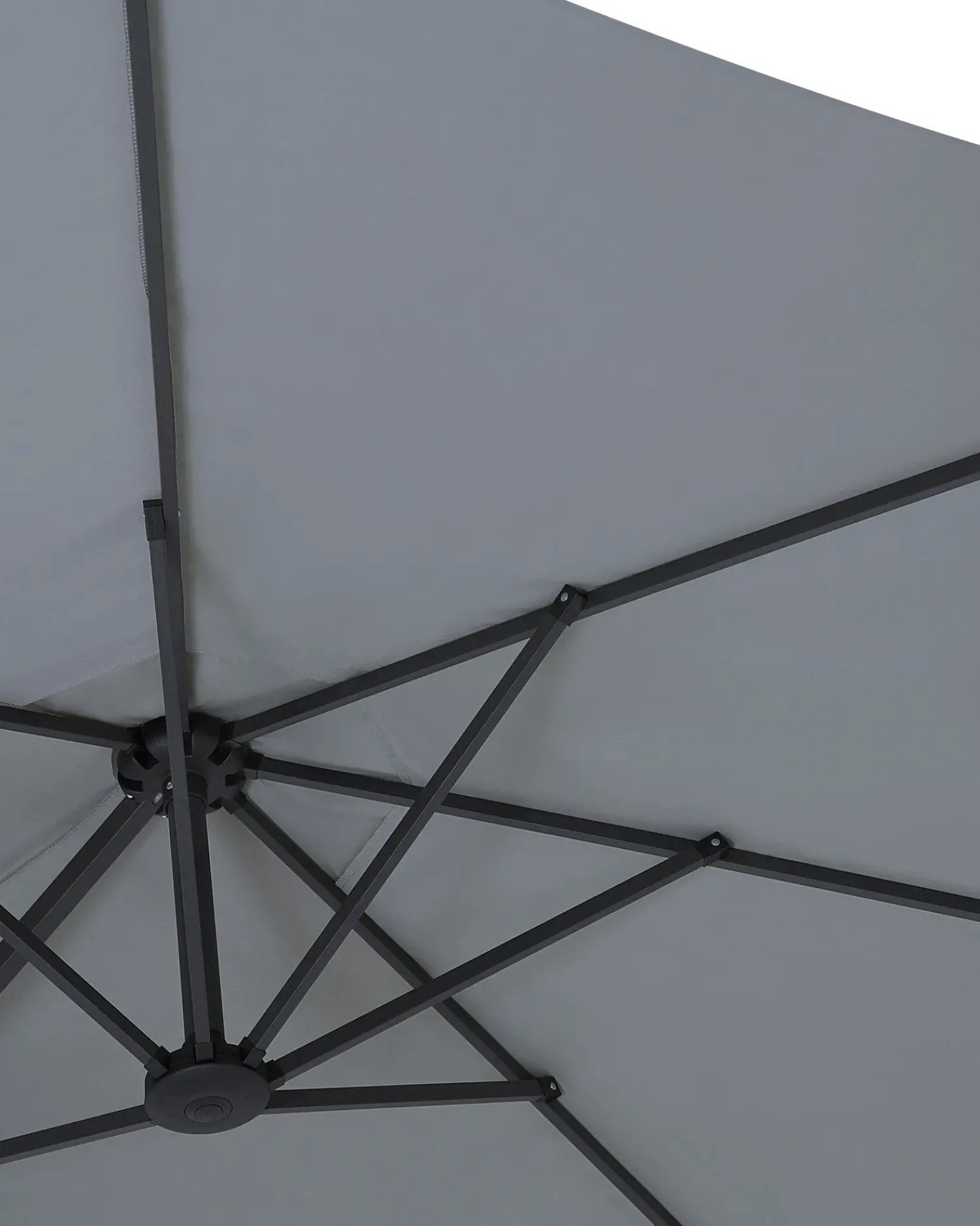 Online Beliani Ombrellone da giardino 460 cm SIBILLA Grigio