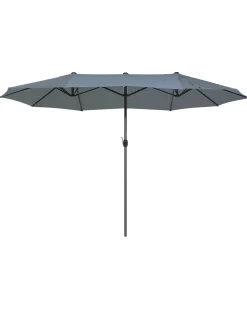 Online Beliani Ombrellone da giardino 460 cm SIBILLA Grigio