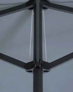Online Beliani Ombrellone da giardino 460 cm SIBILLA Grigio