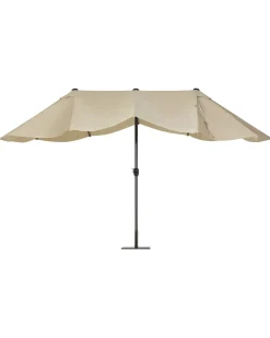 Outlet Beliani Ombrellone da giardino 460 cm SIBILLA Beige