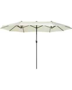 Best Beliani Ombrellone da giardino 460 cm SIBILLA Beige