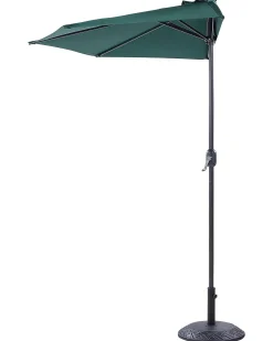 Hot Beliani Ombrellone Semicircolare 270 cm GALATI Verde Verde Nero