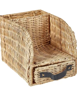 Discount Beliani Organizer MALPELO Rattan Naturale Naturale Marrone