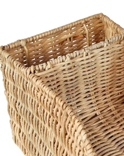 Discount Beliani Organizer MALPELO Rattan Naturale Naturale Marrone