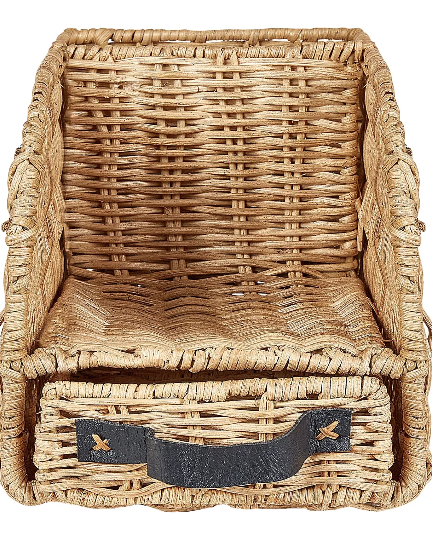 Discount Beliani Organizer MALPELO Rattan Naturale Naturale Marrone