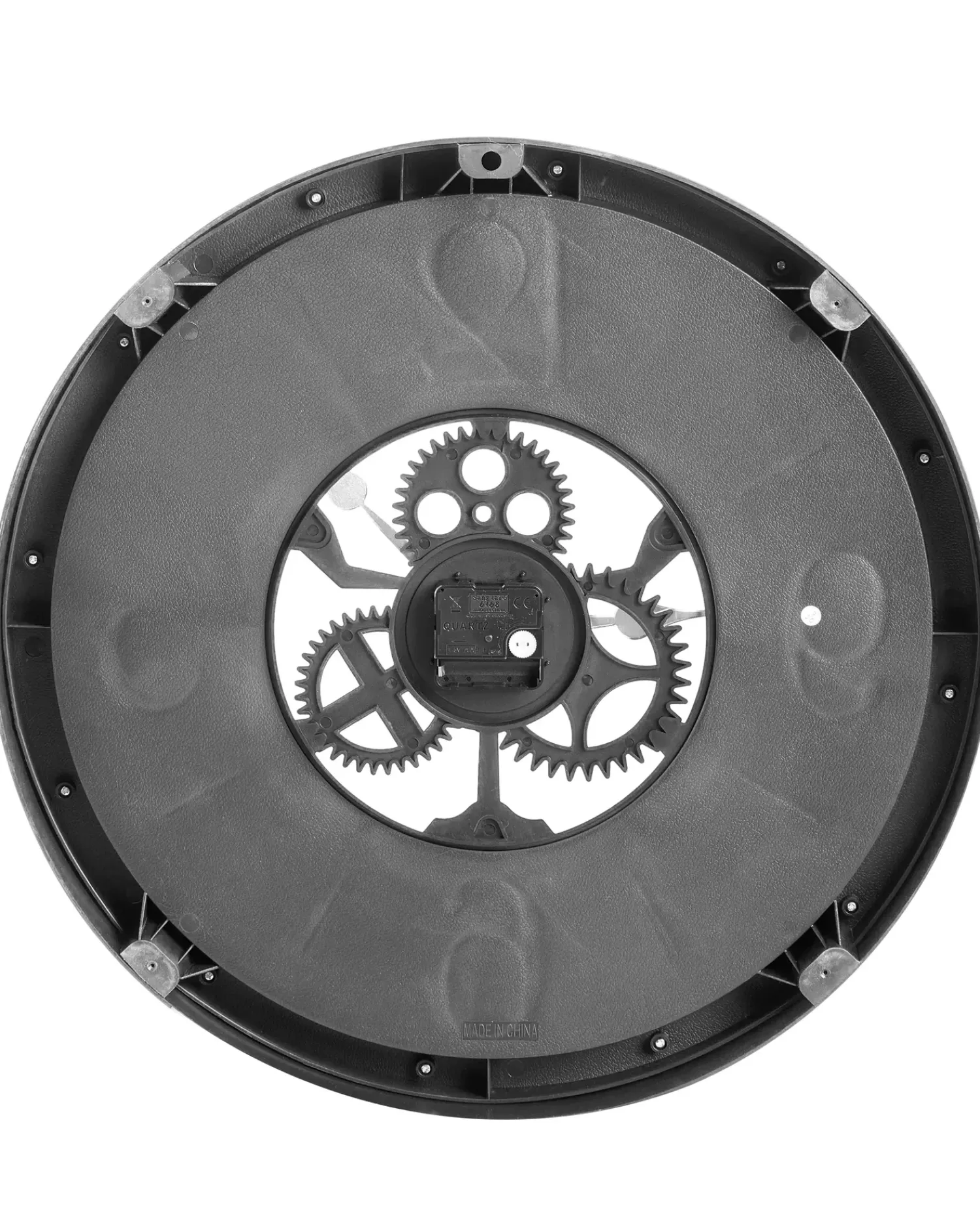 Beliani Orologio da parete ALBACETE 50 cm Nero Marrone Nero