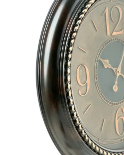 Best Beliani Orologio da parete ALBOI 55 cm Nero Oro Nero