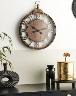 Best Beliani Orologio da parete ALCOBA 40 cm Marrone