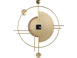Online Beliani Orologio da parete ALLOGNY 59 cm Metallo Oro Nero Oro