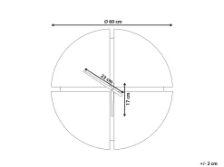 Sale Beliani Orologio da parete ARAMON 60 cm Marrone/Nero Marrone Nero