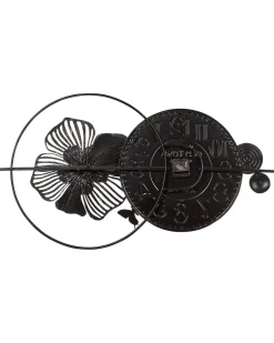 Best Beliani Orologio da parete BERKERIUM 90 cm Metallo Blu Blu Grigio Oro