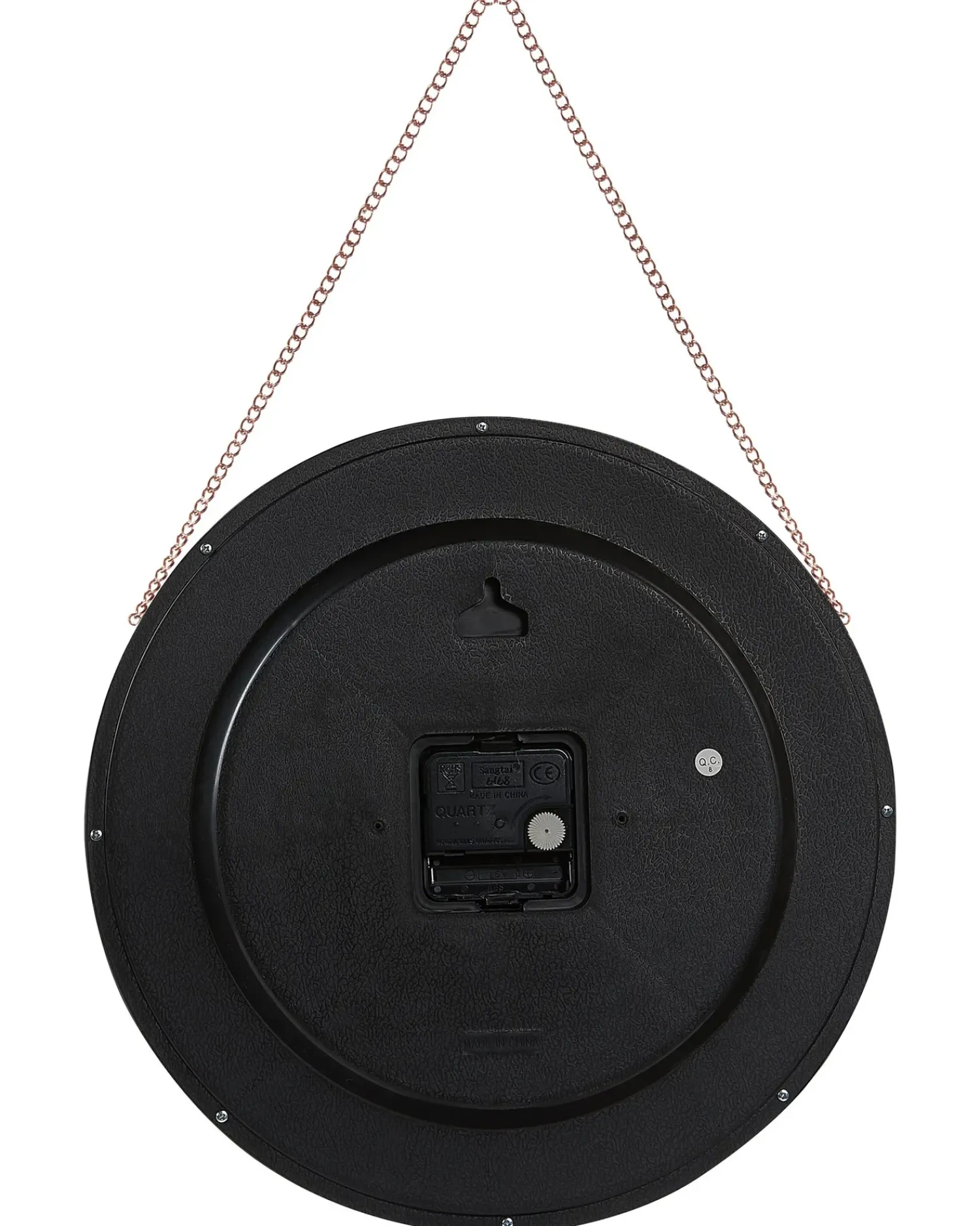 Discount Beliani Orologio da parete BEZAS 30 cm Nero Rame Nero