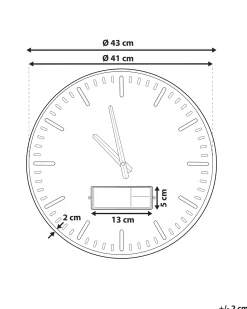 Online Beliani Orologio da parete BRUGG 43 cm Marrone dorato Marrone Oro