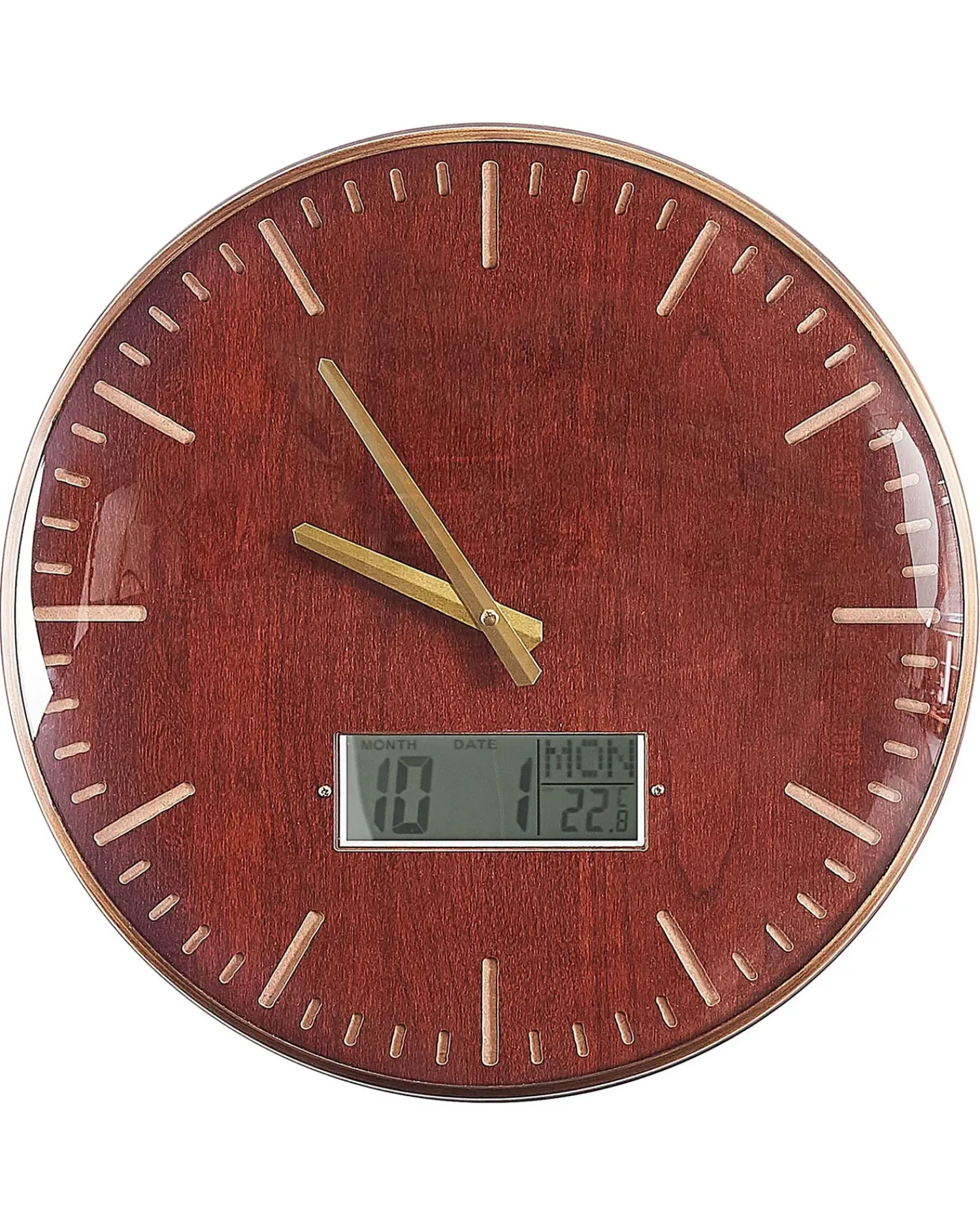 Online Beliani Orologio da parete BRUGG 43 cm Marrone dorato Marrone Oro