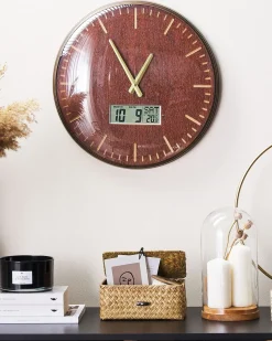Online Beliani Orologio da parete BRUGG 43 cm Marrone dorato Marrone Oro