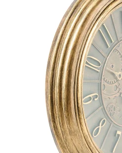 Online Beliani Orologio da parete CAUDETE 50 cm Oro Oro Nero
