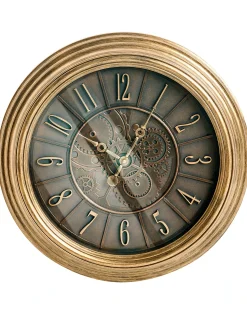 Online Beliani Orologio da parete CAUDETE 50 cm Oro Oro Nero