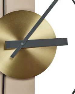 Clearance Beliani Orologio da parete CEVINS 31 cm Metallo Beige Beige Nero Oro Rame