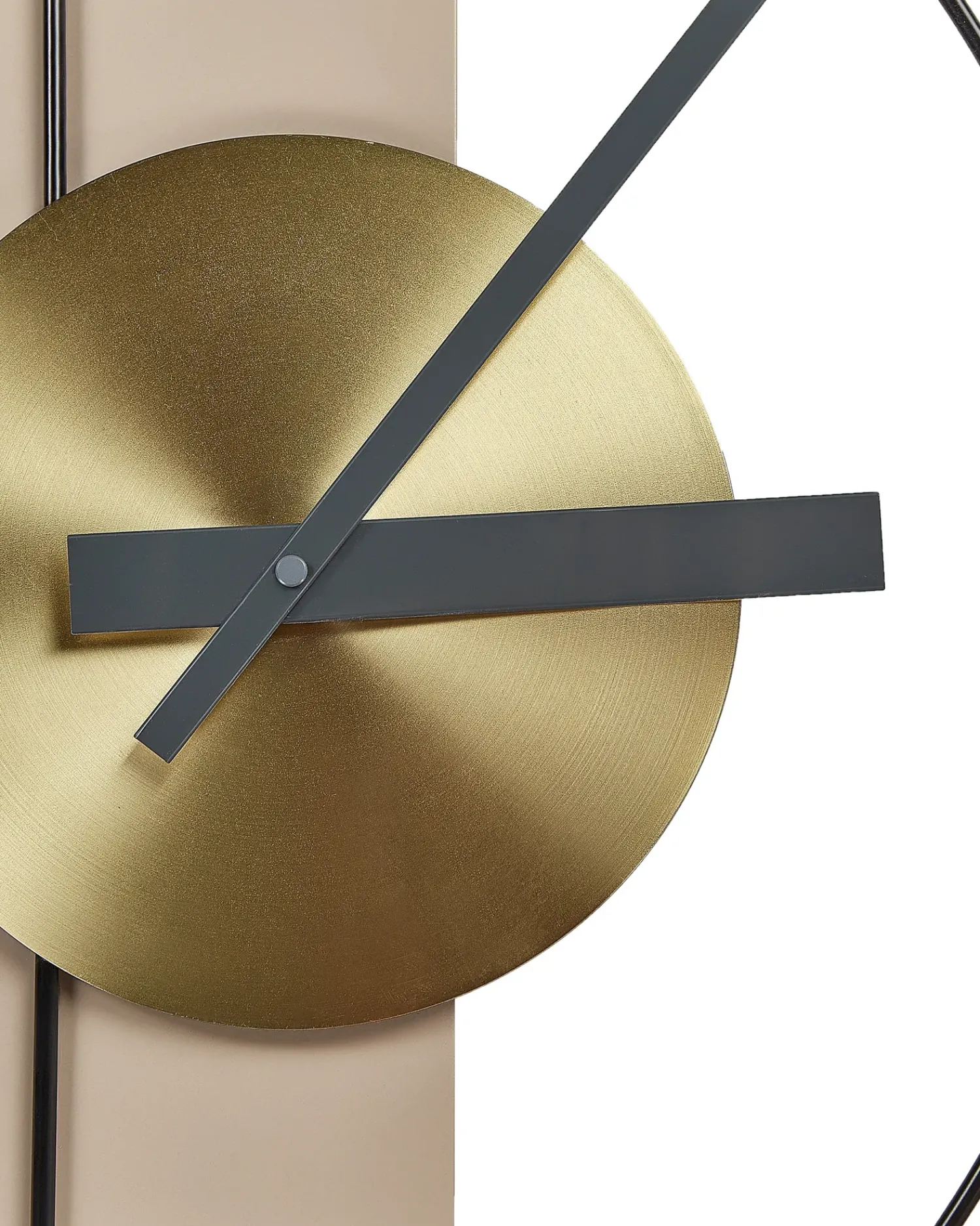 Clearance Beliani Orologio da parete CEVINS 31 cm Metallo Beige Beige Nero Oro Rame