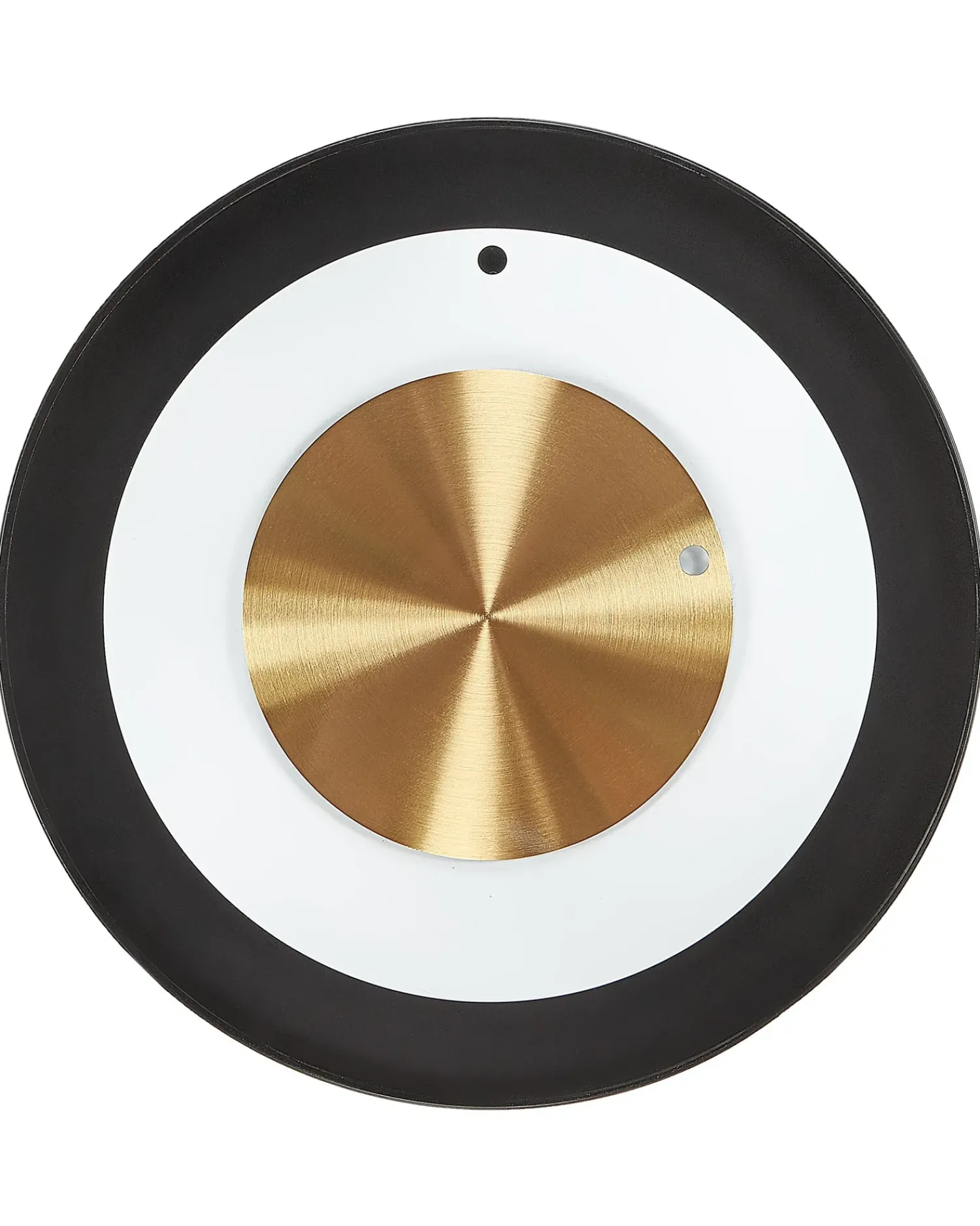 Best Beliani Orologio da parete CLUSES 30 cm Metallo Nero Bianco Oro Nero