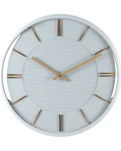 New Beliani Orologio da parete DAROCA 34 cm Grigio Grigio Rame