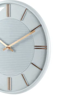 New Beliani Orologio da parete DAROCA 34 cm Grigio Grigio Rame