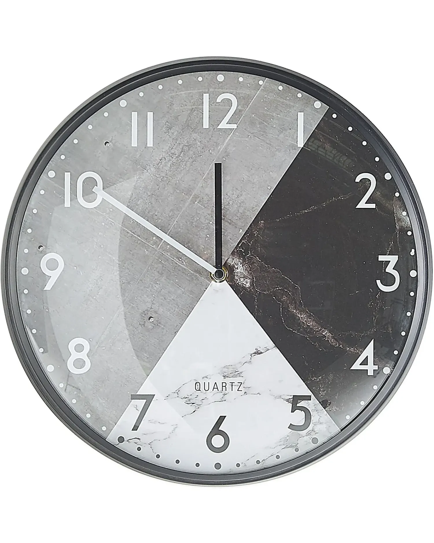 Sale Beliani Orologio da parete DAVOS 33 cm Grigio Bianco Grigio Nero
