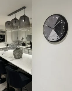 Sale Beliani Orologio da parete DAVOS 33 cm Grigio Bianco Grigio Nero