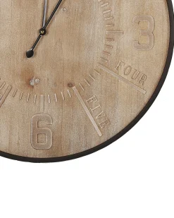 Discount Beliani Orologio da parete DOLE 60 cm Marrone chiaro Marrone Nero