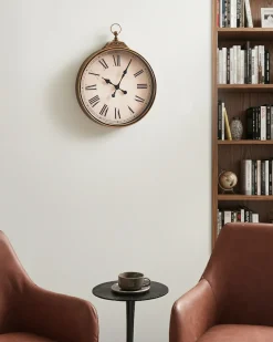 Outlet Beliani Orologio da parete GANDIA 40 cm Oro Beige Oro Nero