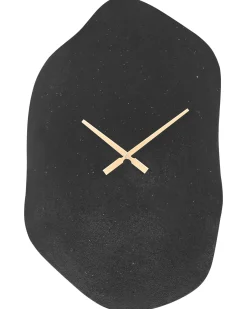 Beliani Orologio da parete GANGES 50 cm Metallo Nero Oro Nero