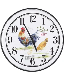 Best Beliani Orologio da parete HORW 48 cm Metallo Multicolore Bianco Multicolore