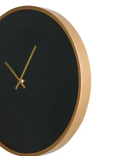 Online Beliani Orologio da parete LUCENS 40 cm Nero Oro Nero