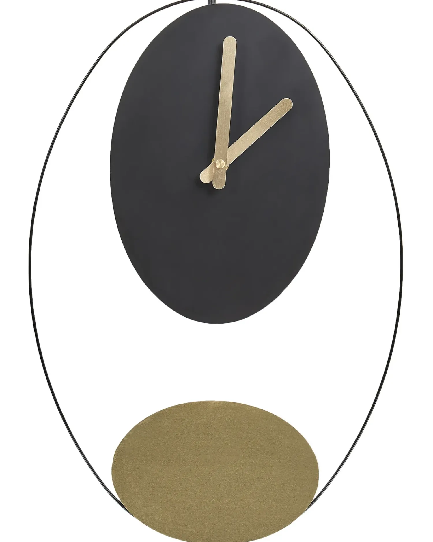 Best Beliani Orologio da parete MANIGOD 32 cm Metallo Nero Nero Oro