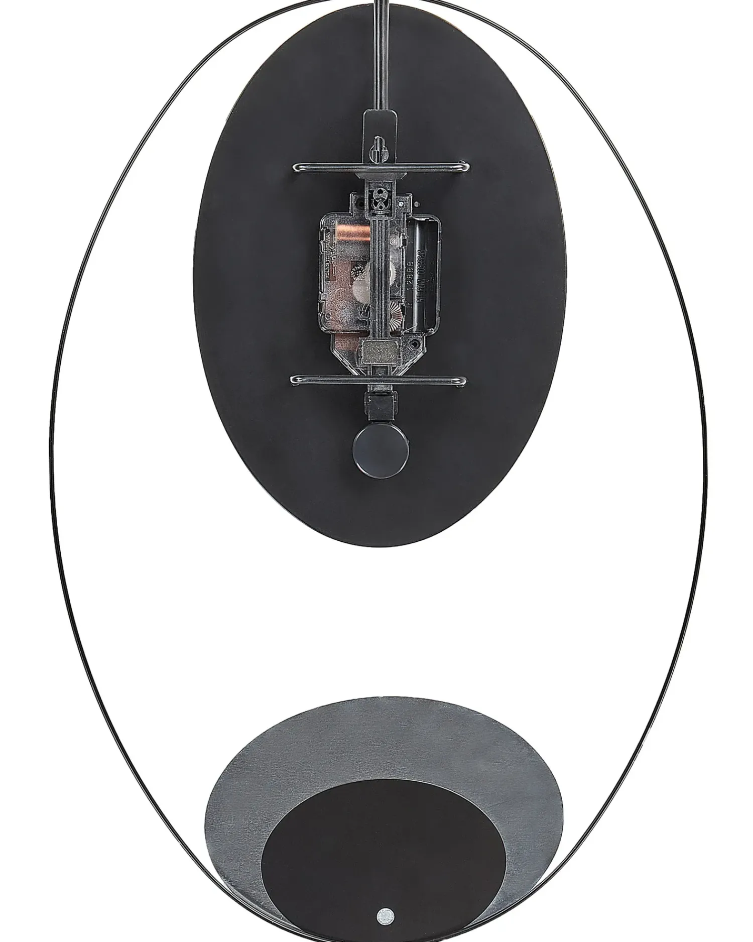 Best Beliani Orologio da parete MANIGOD 32 cm Metallo Nero Nero Oro