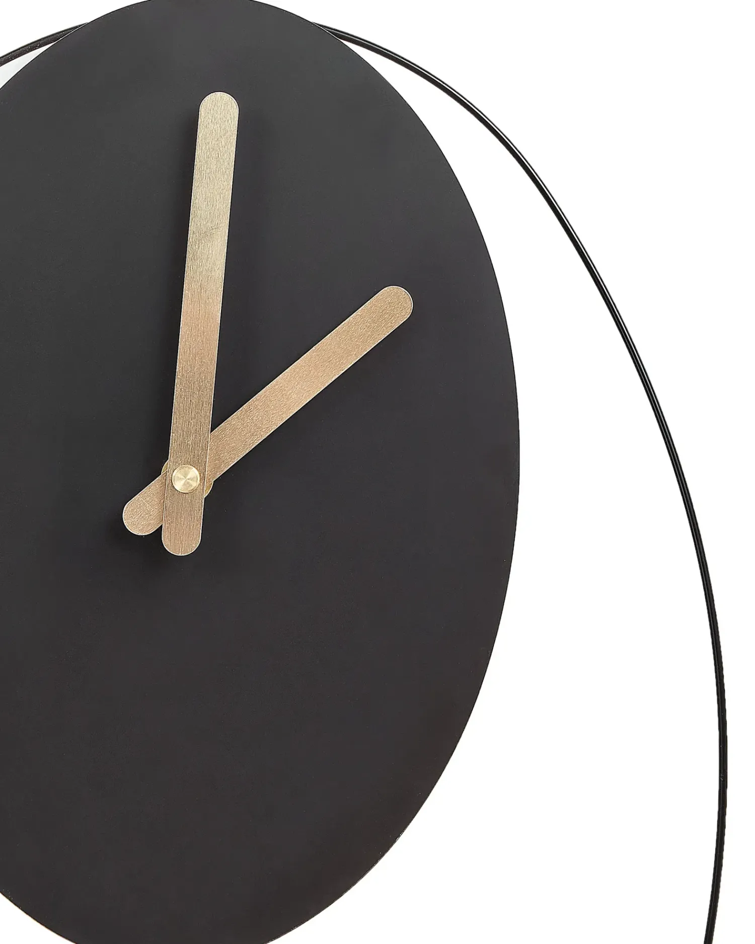 Best Beliani Orologio da parete MANIGOD 32 cm Metallo Nero Nero Oro