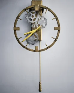 Clearance Beliani Orologio da parete MARCOTE 30 cm Metallo Oro Oro Argento