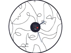Sale Beliani Orologio da parete MENTON 50 cm Metallo Nero