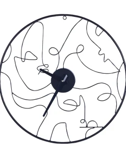 Sale Beliani Orologio da parete MENTON 50 cm Metallo Nero