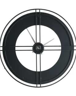 Best Beliani Orologio da parete PERIGNY 80 cm Metallo Nero Oro Nero