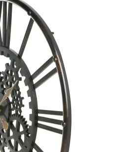 Best Beliani Orologio da parete PETRER 60 cm Metallo Nero