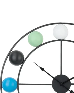 Online Beliani Orologio da parete REIDEN 56 cm Metallo Multicolore Grigio Nero Rosso Multicolore