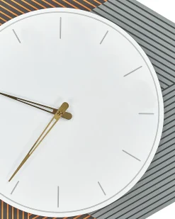 Outlet Beliani Orologio da parete SAILON 52 cm Bianco Bianco Arancione Grigio
