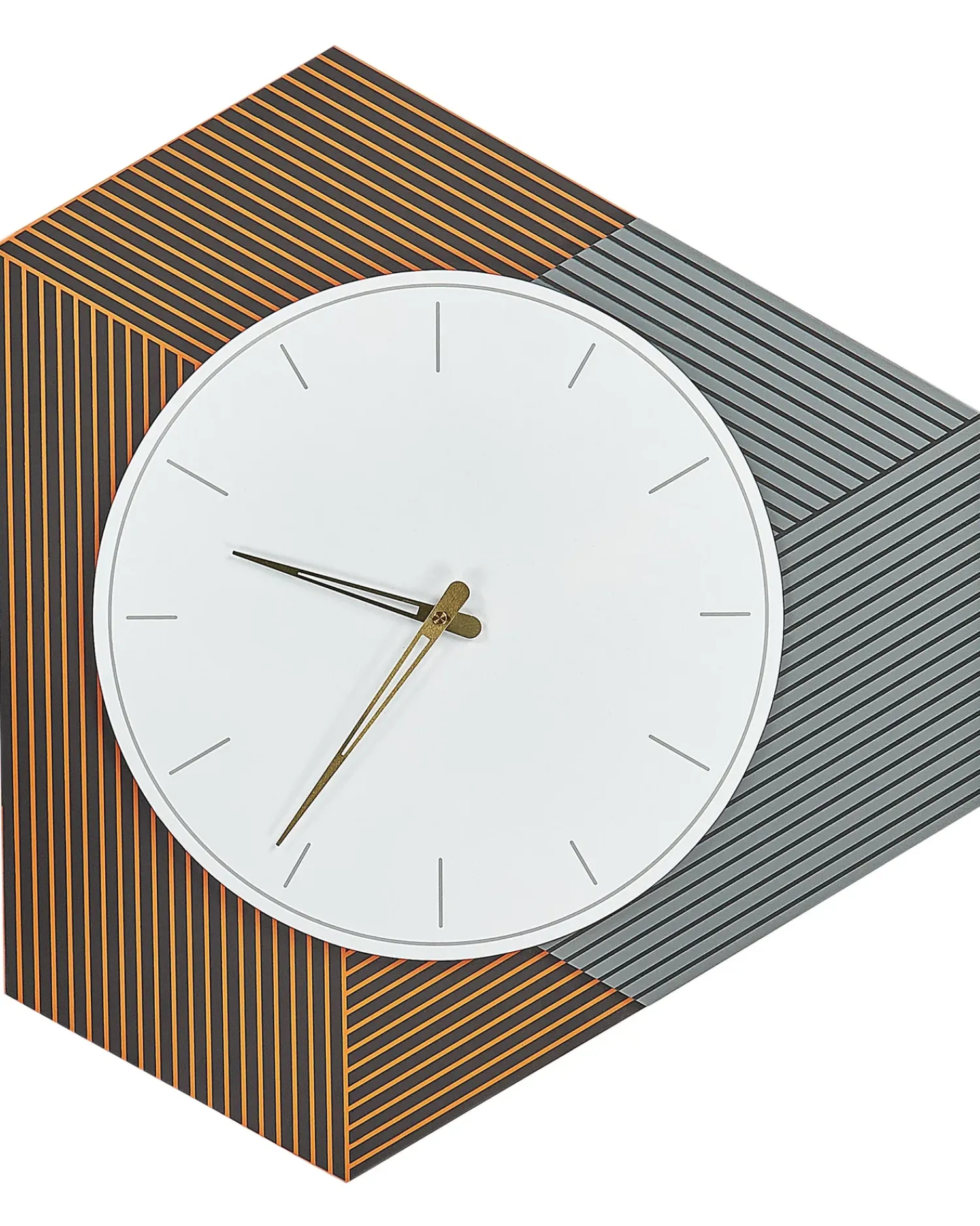 Outlet Beliani Orologio da parete SAILON 52 cm Bianco Bianco Arancione Grigio