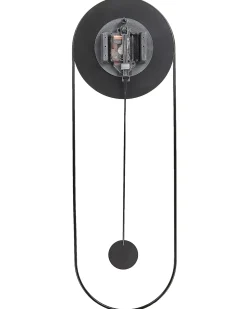 Beliani Orologio da parete SALVAN 20 cm Metallo Nero Oro Nero