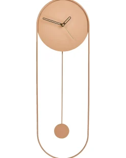 Outlet Beliani Orologio da parete SALVAN 20 cm Metallo pesca Rosa